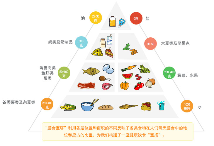 中国人平衡膳食宝塔